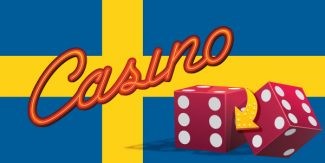 svensk flagga, casino, två tärningar